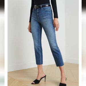 L'agence Sada slim leg cropped jean size 26